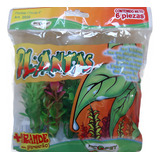 Planta Artificial Acuario 6pzas 10cm C/u Msi