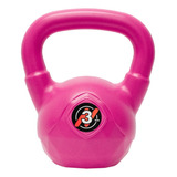 Pesa Rusa O Kettlebell 3 Kg Pvc Funcional Gym Gimnasio Color Rosa