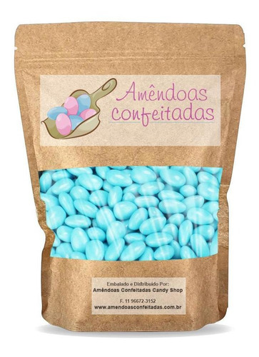 Amêndoas Confeitadas Azul Bebê Classic 250 Unidades