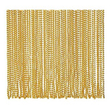 Collar De Perlas De Oro Metálico (4dz) - Joyas - 48 Piezas.