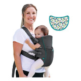 Portabebe Poliéster Infantil Até 11,7 Kg, Ajustável, Gris