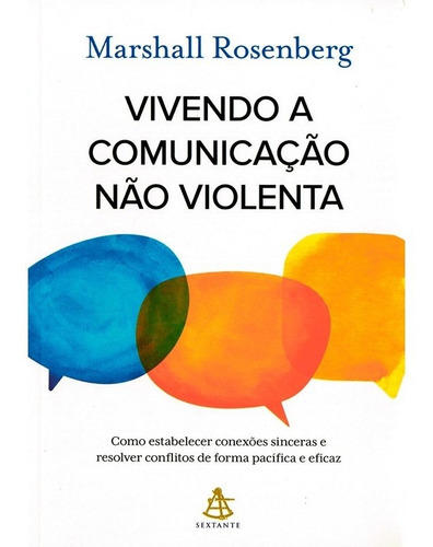 Vivendo A Comunicação Não Violenta: Como Estabelecer Conexões Sincerar E Resolver Conflitos De Forma Pacífica E Eficaz, De Rosenberg, Marshall. Editora Gmt Editores Ltda., Capa Mole Em Português, 2019