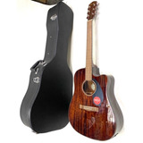 Violão Fender Dreadnought Cd-60sce Tampo Maciço C/ Case Novo