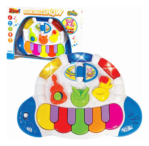 Brinquedo Infantil Teclado Musical Bandinha Show Zoop Toys