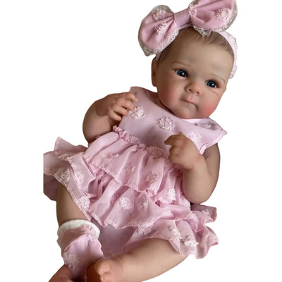 Muñeca Reborn De 55 Cm Con Accesorios Original Vinil Silicon | Meses sin interés