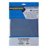 Papel Color Sulfite Liso Offset 120g A4 20 Fls Masterprint Cor Azul