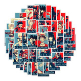 50 Uds Stickers Calcomanias Anime Demon Slayer, Naruto, ....