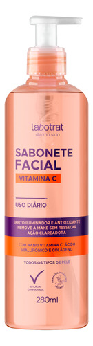 Sabonete Limpeza Facial Clareador Vitamina C Labotrat 280ml