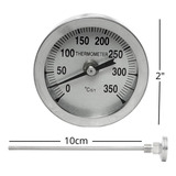 Termômetro Inox Forno Iglu Lenha Haste 10cm 350°c