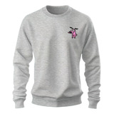 Sudadera Sweater Bordado Rosa Courage Coraje Perro Cobarde 