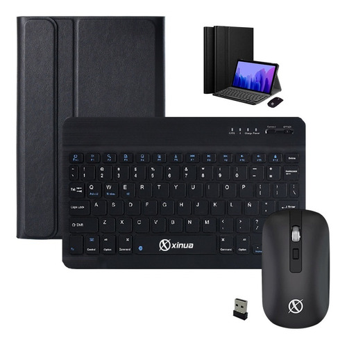 Funda Para Samsung Tab A7 Lite Mouse Teclado Bluetooth Xinua