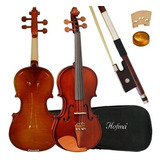 Kit Violino 1/2 Hofma Hve 221 + Estojo+ Arco+ Breu+ Estante