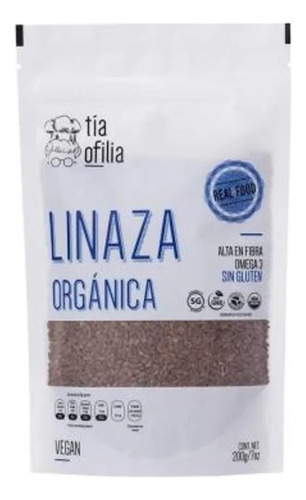 Linaza Orgánica Natural Raw Gluten Free Omega 3 Tía Ofilia