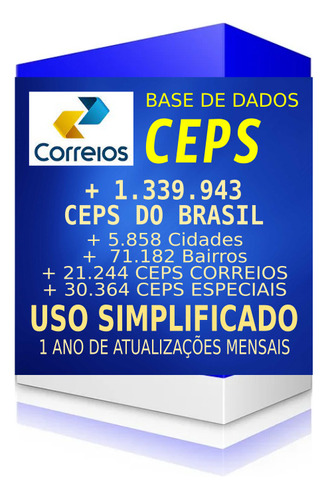 Base Cep E Dne Correios 06/2023 - Completa Download Formatos