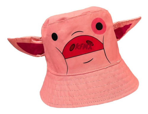 Sombrero Bucket Gorro De Puerquito Pig Hat Pescador 