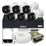 Kit 6 Cameras Seguranca Intelbras Vhl 1220 Full Hd 2mp 1tb
