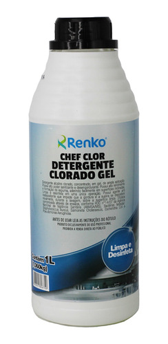 Detergente Desinfetante Clorado Chef Clor 1l Renko