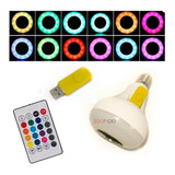 Bombillo Led Bluetooth Usb Bocina Led Colores Music Bulb 