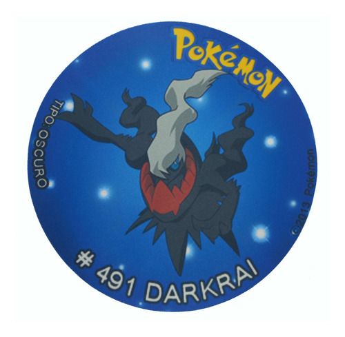 Mousepad De Tazo Pokemon De Modelo #491 Darkrai