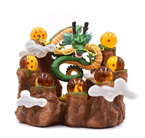 Kit Shenlong Figure Action + Montanha + 7 Esferas Do Dragão 