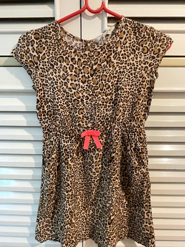 Vestido Hm Original Nena Importado Talle 7 Animal Print