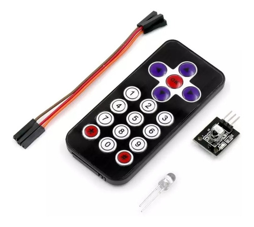 2x Controle Remoto Robô Ir Receiver Hx1838 Infravermelho Diy