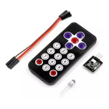 2x Controle Remoto Robô Ir Receiver Hx1838 Infravermelho Diy