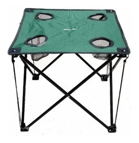 Mesa Con Apoya Vasos Plegable Camping Aire Libre Broksol 