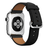 Correa Cuero Compatible Iwatch Apple Watch 42/44/45mm Negro