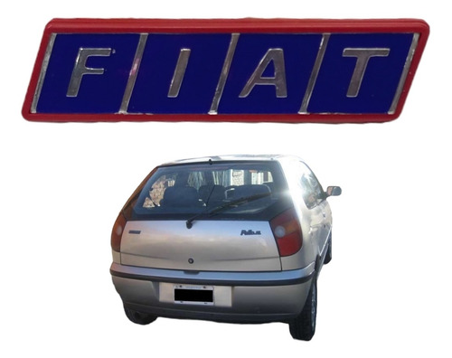 Emblema Maleta Fiat Palio (maleta) (rojo) 27653 Foto 2
