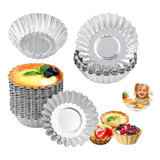 Pack X50 Molde Mini Tartaleta Tarta Moldes Aluminio 4,5cm