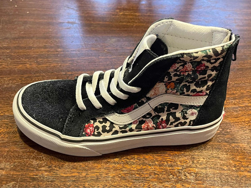 Zapatillas Botitas Vans Original Flores Talle 32.5