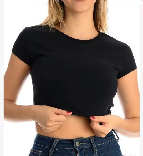 Polera Crop Top Corta De Mujer / Confección Nacional Nuevo.