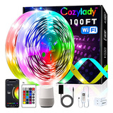 Cozylady Tira Luces Led Wifi 30 M Luz Led Inteligente Compat