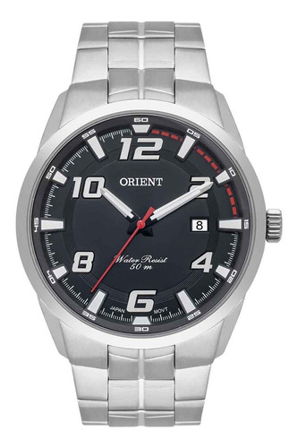Relógio Masculino Prata Orient Com Data Lançamento Original