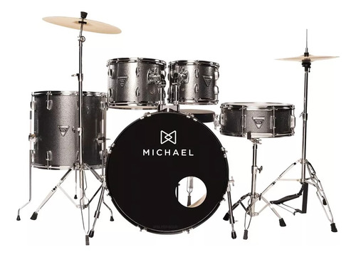 Bateria Acustica Michael Completa Trinity Dmt222 Bumbo 22