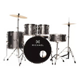 Bateria Acustica Michael Completa Trinity Dmt222 Bumbo 22