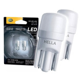 Par De Focos Premium Led Hella T10 Pellizco 2825 0921 Blanco