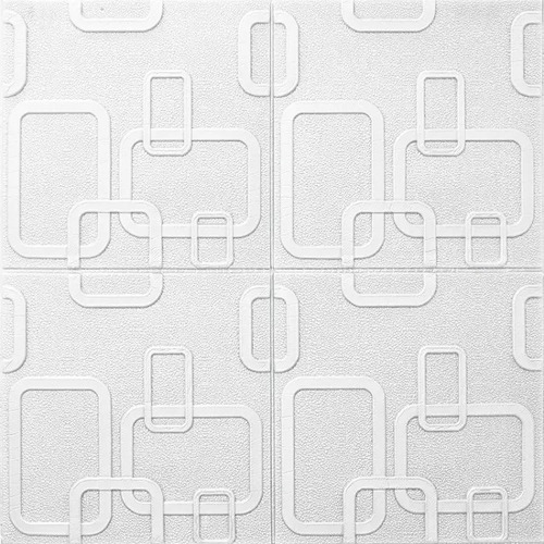 Lamina 3d Panel Pvc Cuadro Blanco Pack De 5