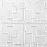 Lamina 3d Panel Pvc Cuadro Blanco Pack De 5