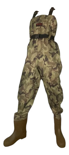 Waders Traje Camuflaje Pecho Ajustable Botas Altas Pesca