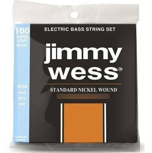 Cuerdas Bajo Electrico Jimmy Wess Niquel 48-110 100sl