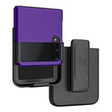 Funda Con Clip Para Samsung Z Flip 3 (violeta)