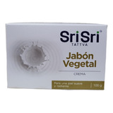 Jabón Vegetal Crema 100g Sri Sri Piel Suave Y Radiante