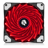 Ventoinha Cooler Fan 120mm Led Red Gamer P/ Computador Pc