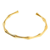 Pulsera  Aro En Oro 18k Laminado Para Mujer Ajustable Dama 