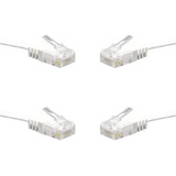 Cable De Conexión Ethernet Cat6 Corto, Ancable, Paquete De 4