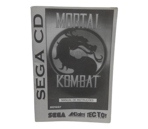Manual Mortal Kombat Sega Cd Original