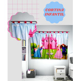 Cortina Infantil Quarto Bebê Tema Menino Menina 2.20 X 1.60m