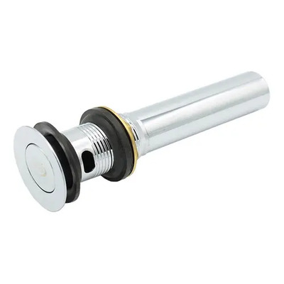 Contra Para Lavabo Ovalin Con Rebosadero Moneda Cromado Color Plata Alfa | Envío gratis